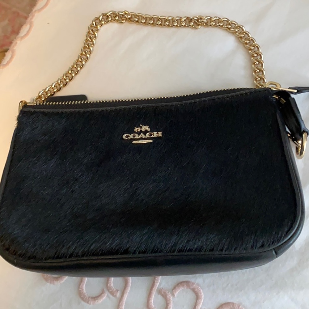 Coach Black Hair Calf Mini Bag